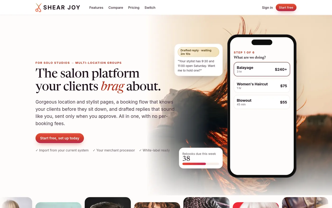 Shear Joy: desktop screen